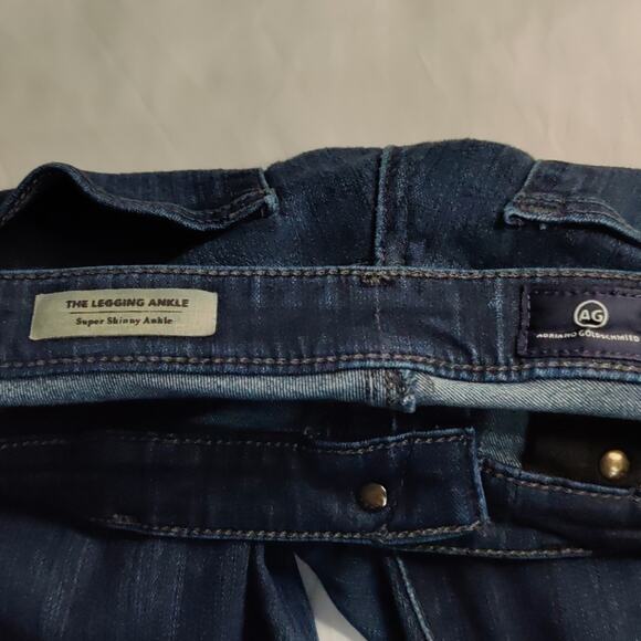 AG Adriano Goldschmied The Legging Ankle Super Skinny Ankle 27 Classic Preppy - Picture 9 of 10